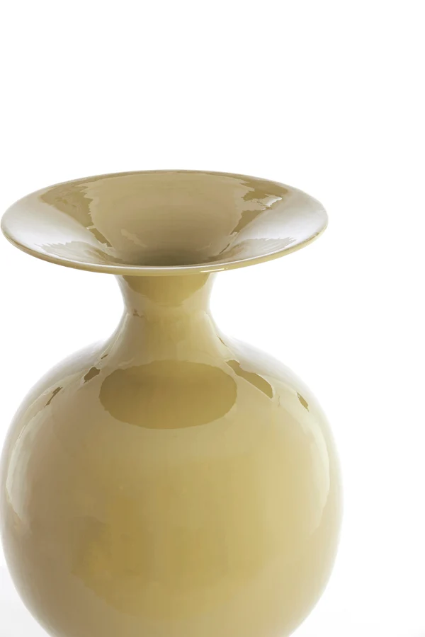 Vase deco 26x45 cm BOLULLA shiny olive green