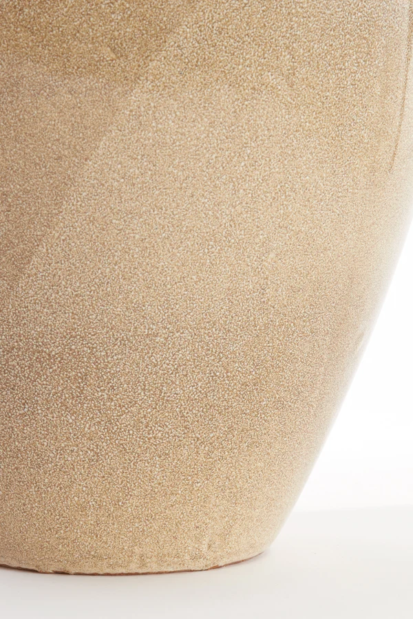 Vase deco 33x32x47,5 cm SANGKU ceramics taupe