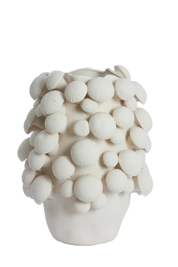 Vase deco 33,5x46 cm PLENTZIA matt cream