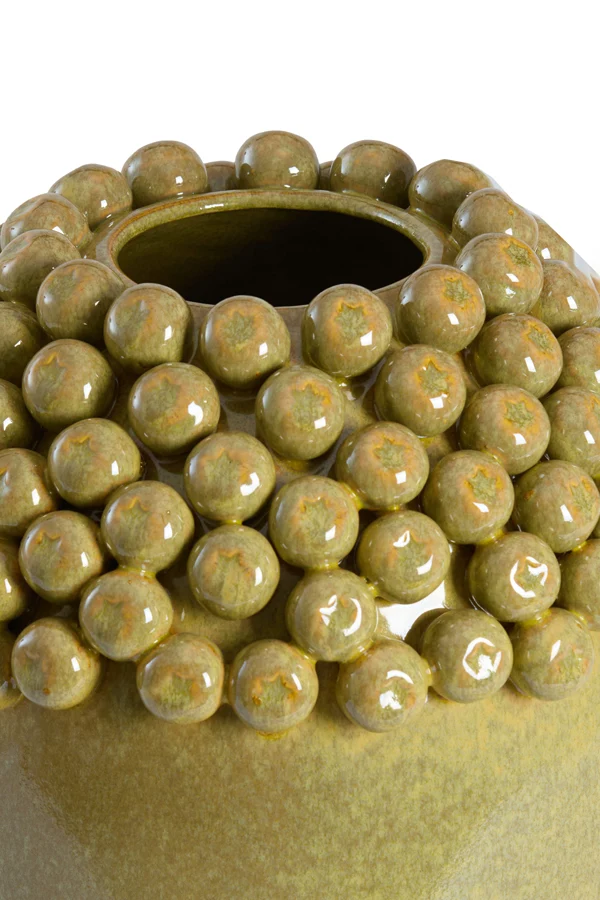 Vase deco 39,5x57 cm LOVRO ceramics olive green-brown