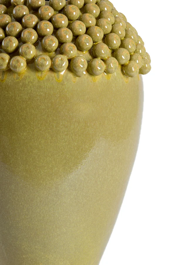 Vase deco 39,5x57 cm LOVRO ceramics olive green-brown