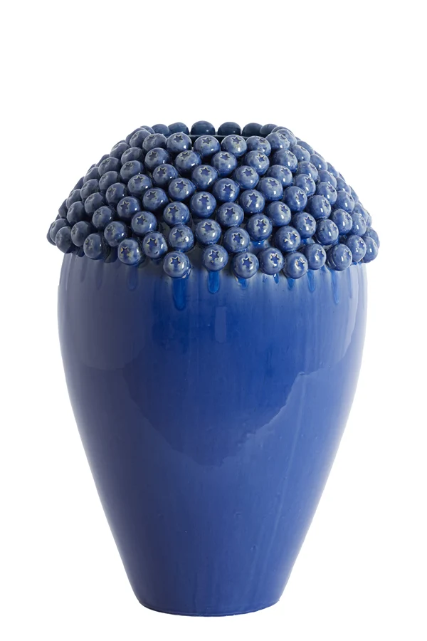 Vase deco 39,5x57 cm LOVRO ceramics dark blue