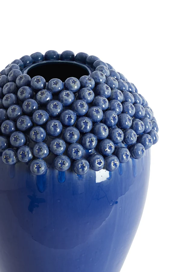 Vase deco 39,5x57 cm LOVRO ceramics dark blue