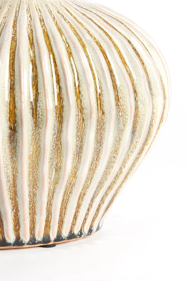 Vase deco 25x14x20 cm LORITO ceramics olive green