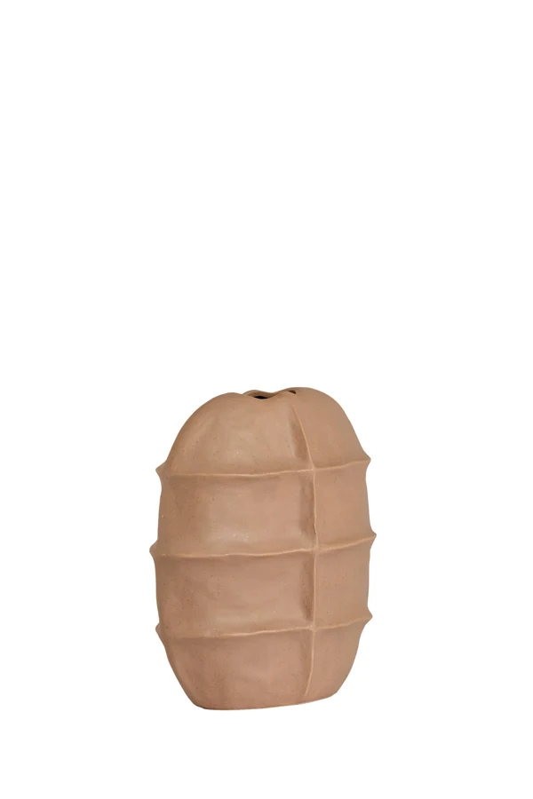 Vase deco 25x12,5x28 cm MANTU ceramics matt old pink