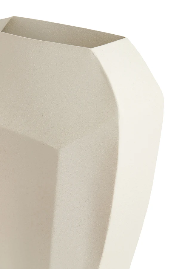 Vase deco 25x11x34 cm CORDOBA matt cream