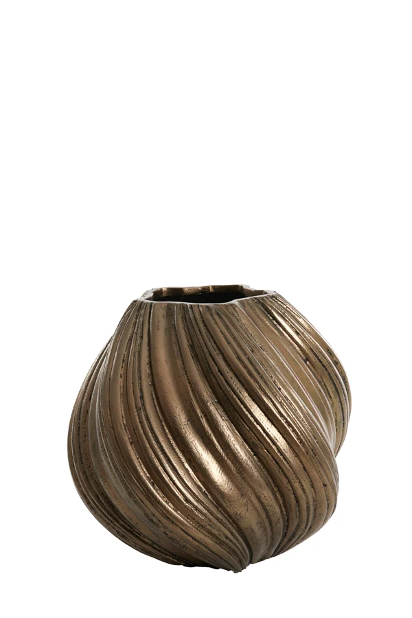 Vase deco 52x48 cm YATUNG antique bronze