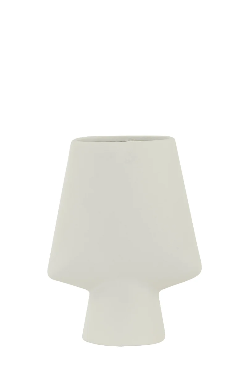 Vase deco 23x12,5x30 cm CIARA ceramics cream