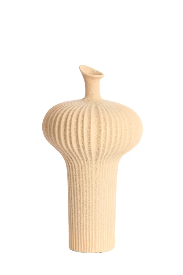 Vase deco 23,5x42,5 cm NEVANO matt peach