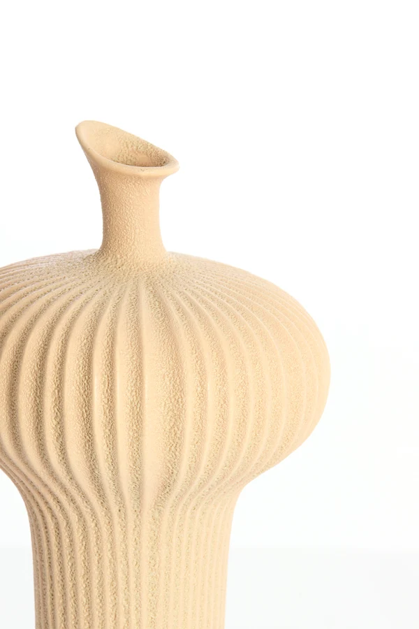 Vase deco 23,5x42,5 cm NEVANO matt peach