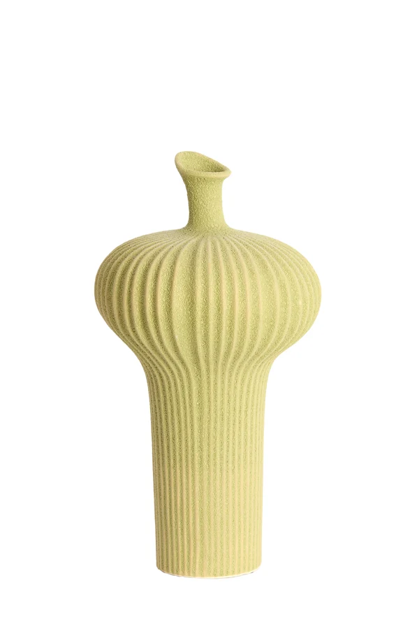 Vase deco 23,5x42,5 cm NEVANO matt green