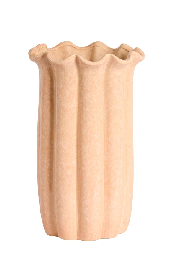 Vase deco 23,5x38 cm SEDONI ceramics light pink