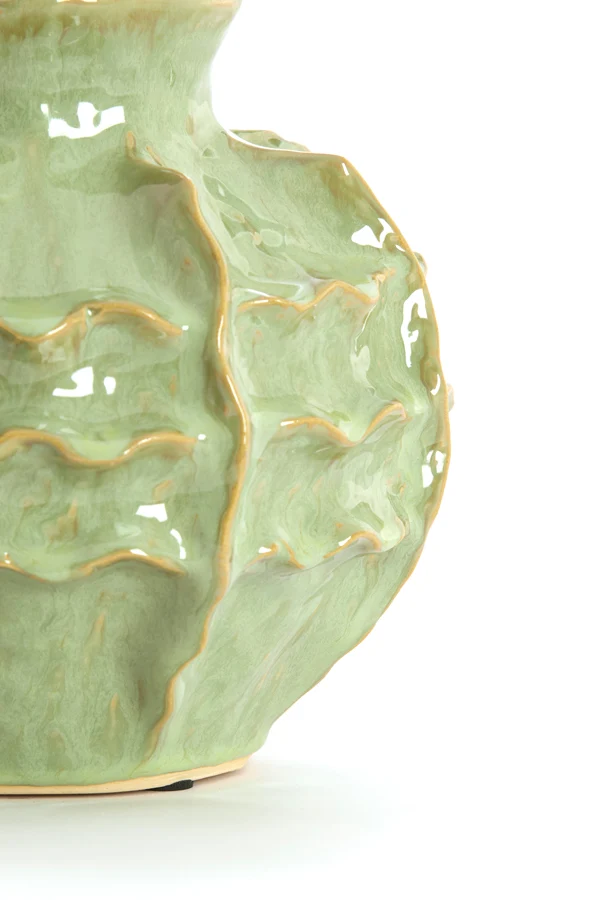 Vase deco 21x20 cm LOSETO ceramics green