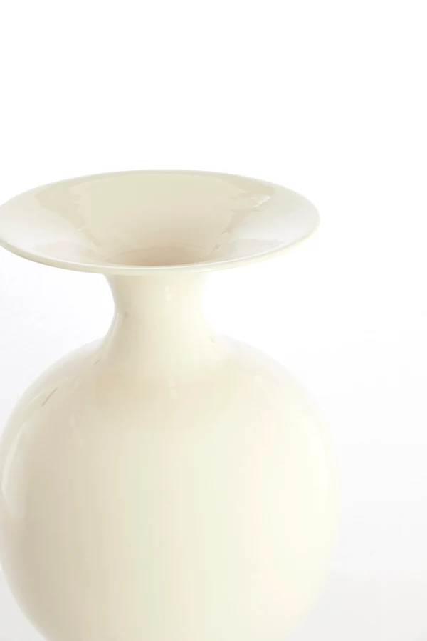 Vase deco 26x45 cm BOLULLA shiny cream