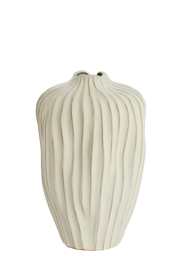 Vase deco 26x40 cm VECHHIA ceramics cream