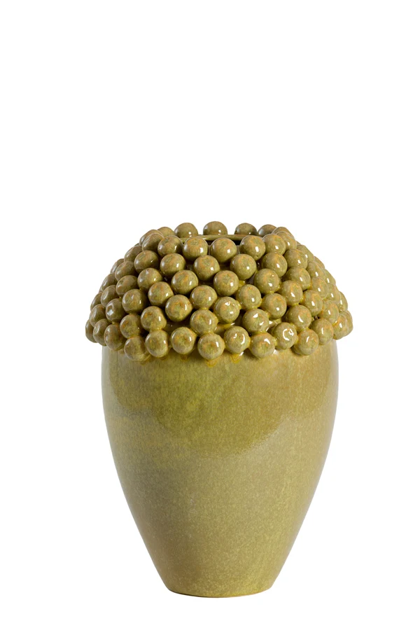 Vase deco 32x43,5 cm LOVRO ceramics olive green-brown