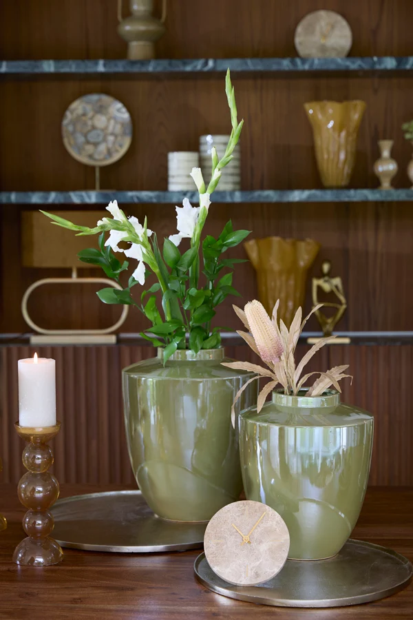Vase deco 32x40 cm TALEA ceramics oil light green