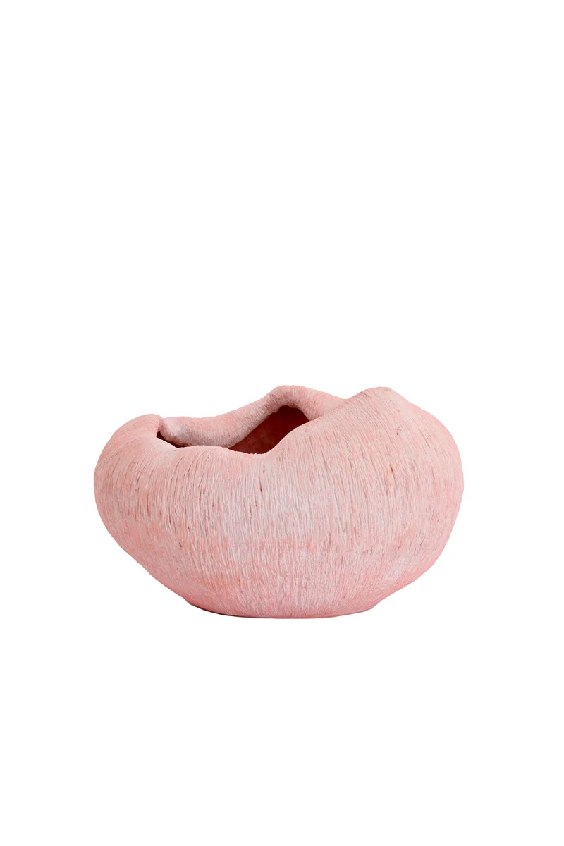 Vase deco 39,5x32x24 cm DENISA light pink