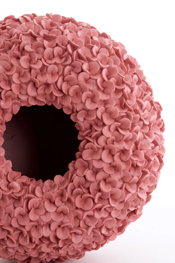 Vase deco 38x23 cm PHYLIA coral