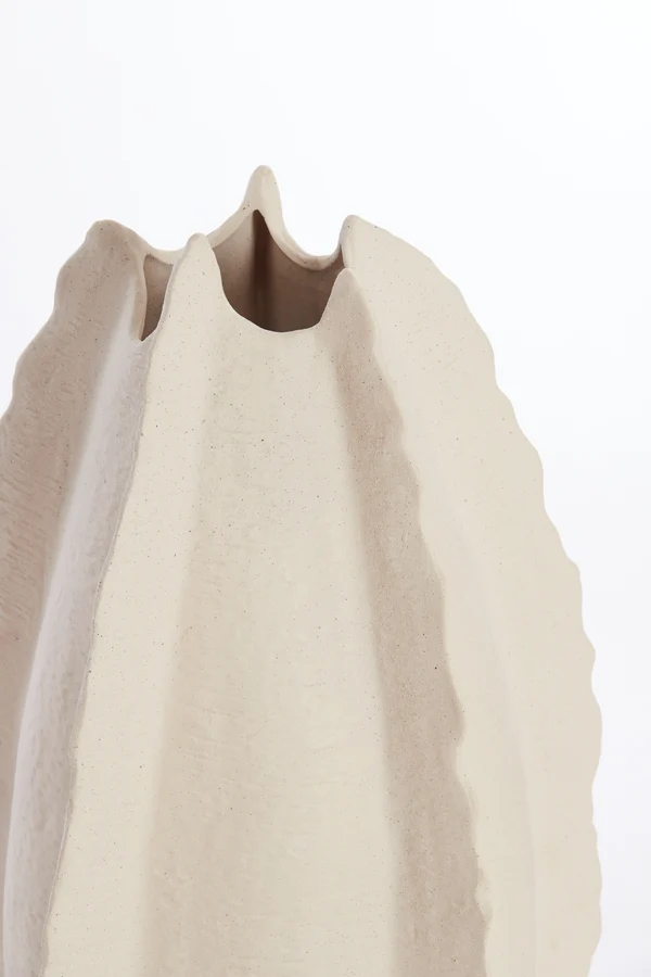 Vase deco 37x36x66,5 cm KELAPA ceramics cream