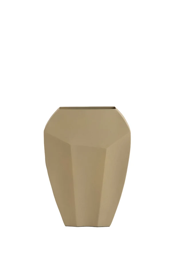 vase deco 25x11x34 cm CORDOBA matt brown-grey