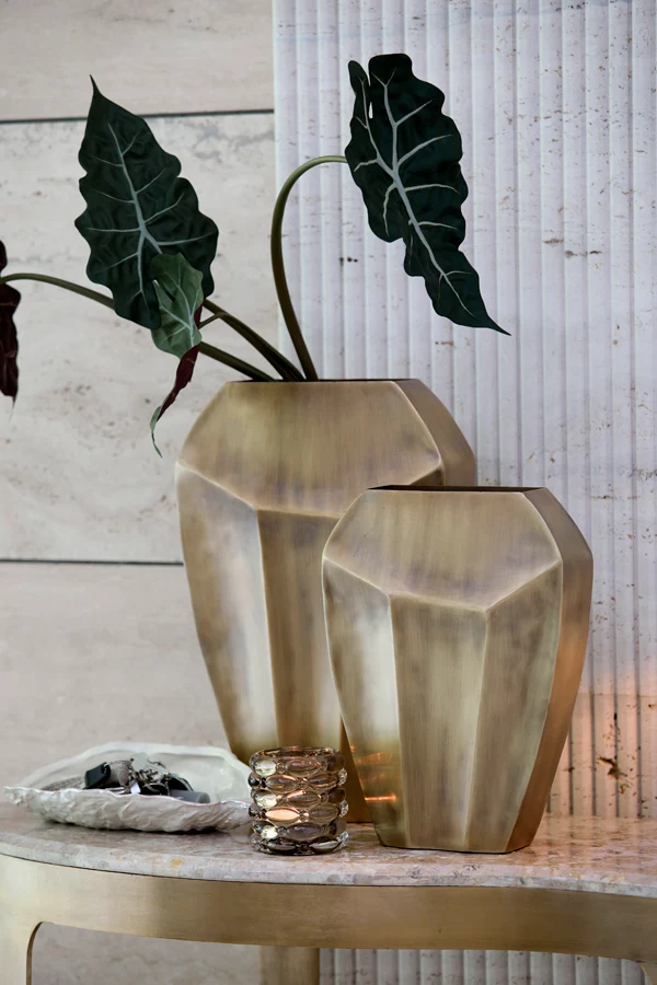 Vase deco 25x11x34 cm CORDOBA antique bronze