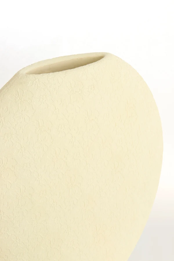 Vase deco 51x14x50 cm RENDA cream