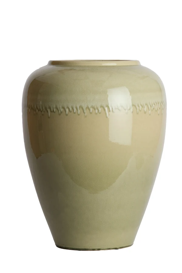 Vase deco 50x64 cm VALERIA ceramics light green+cream