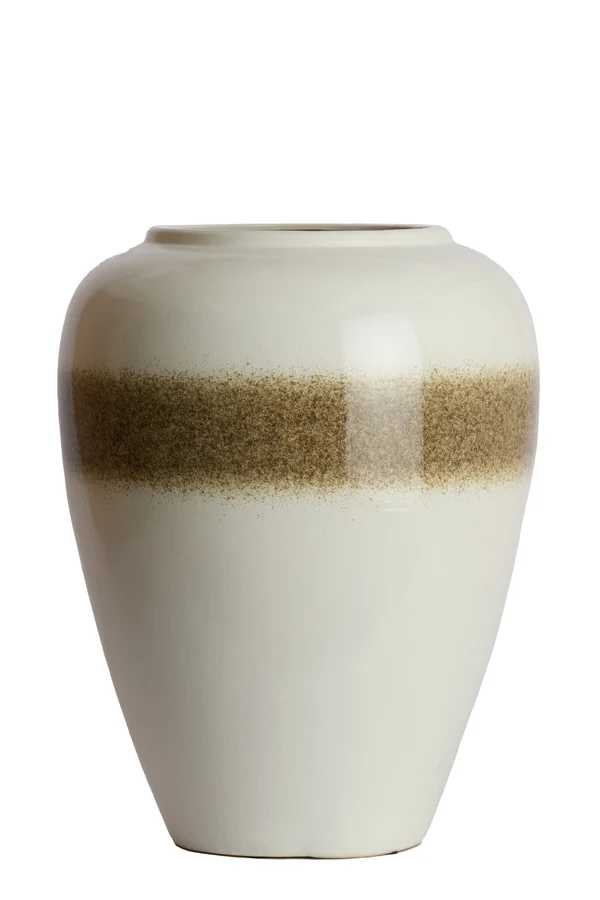 Vase deco 50x64 cm VALERIA ceramics cream+brown
