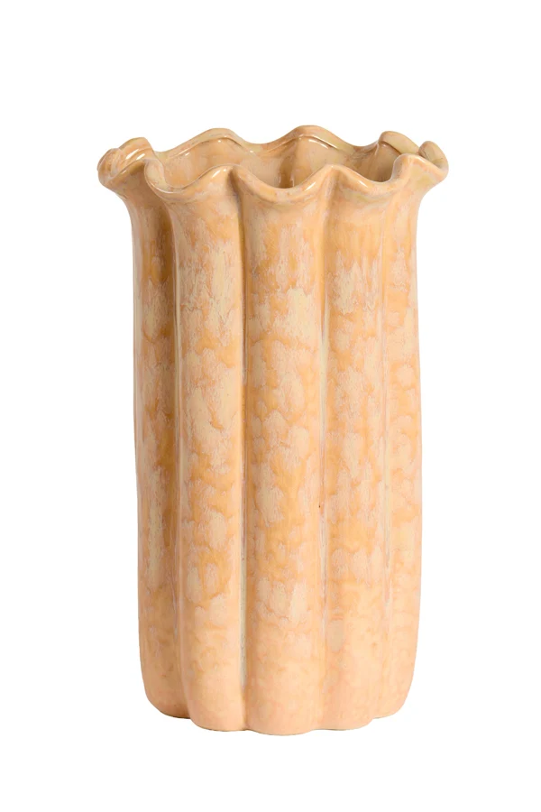 Vase deco 23,5x38 cm SEDONI ceramics light peach