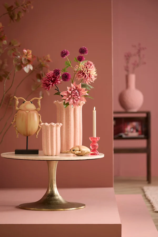Vase deco 23,5x38 cm SEDONI ceramics light peach