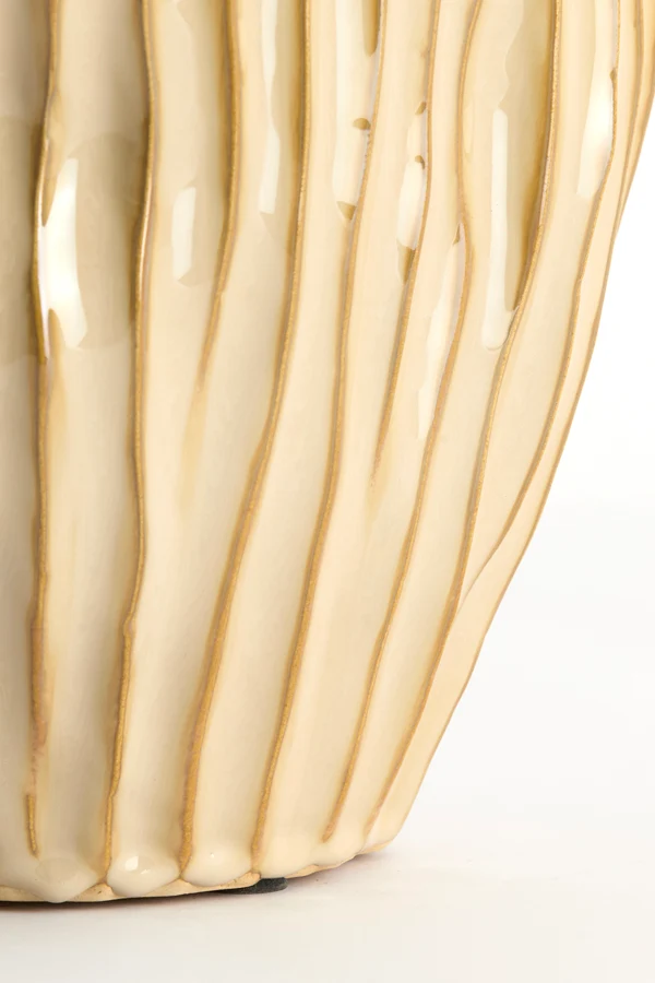 Vase deco 21x13x25 cm VECHHIA ceramics light brown