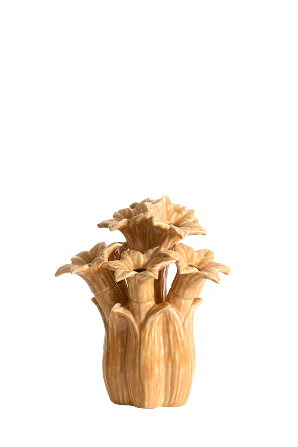 Vase deco 21,5x23,5 cm SAMPAGA ceramics orange