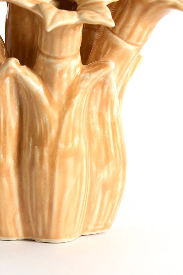 Vase deco 21,5x23,5 cm SAMPAGA ceramics orange