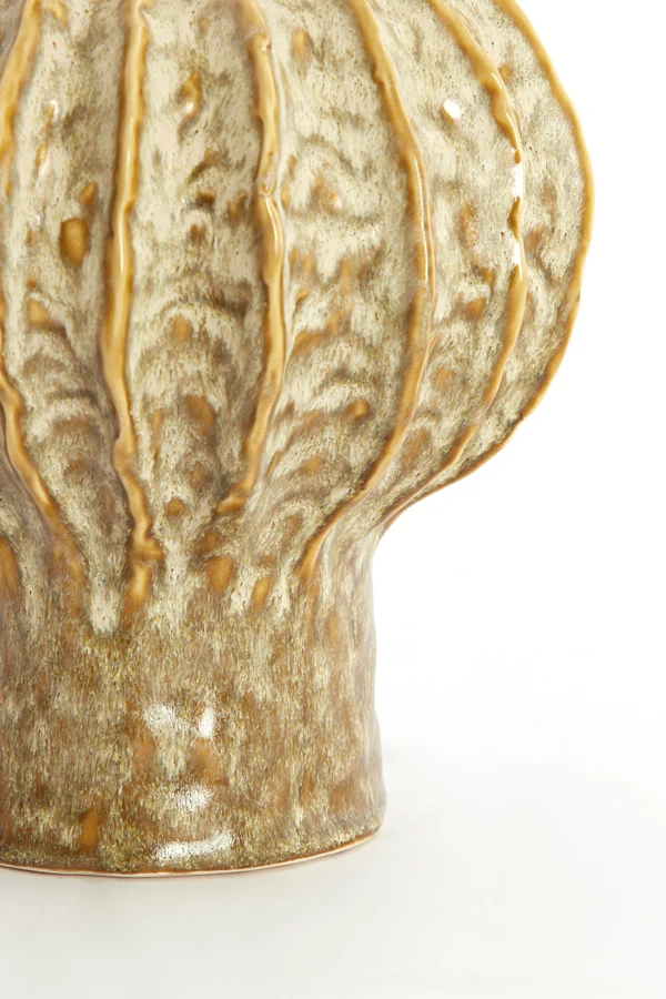 Vase deco 20x24 cm HAKONE ceramics olive green