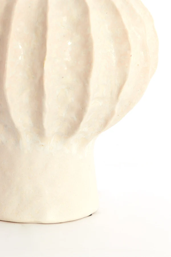 Vase deco 20x24 cm HAKONE ceramics cream