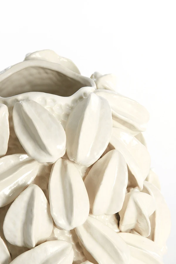 Vase deco 32x31,5x36,5 cm CARAMBOLA ceramics cream