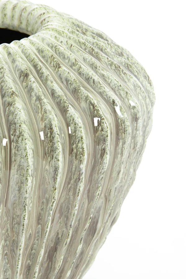 Vase deco 32x28 cm CACTI shiny mint green