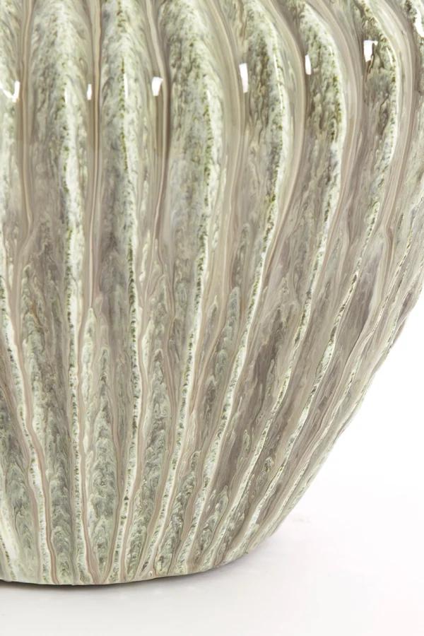 Vase deco 32x28 cm CACTI shiny mint green