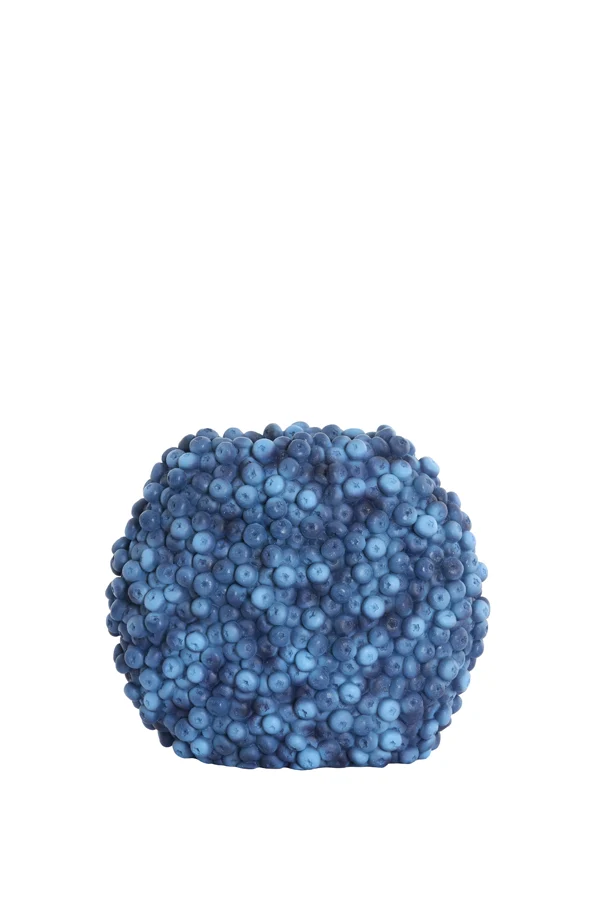 Vase deco 32x18x27,5 cm BERRIES dark blue
