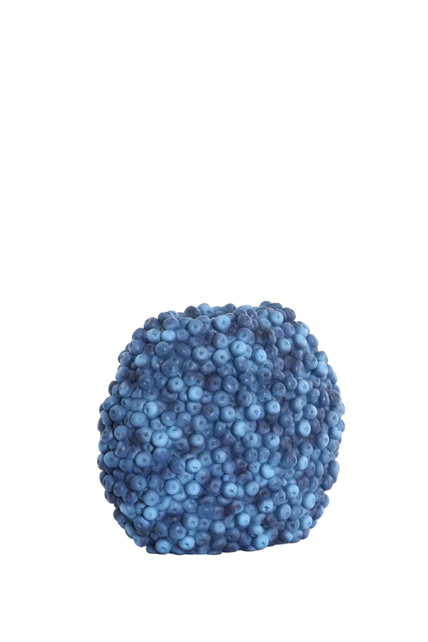 Vase deco 32x18x27,5 cm BERRIES dark blue
