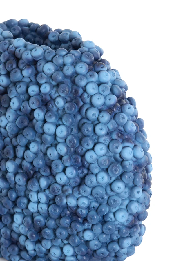 Vase deco 32x18x27,5 cm BERRIES dark blue