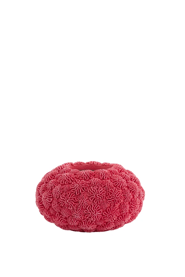 Vase deco 37x21 cm CORAL red