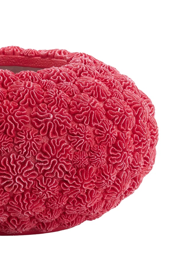 Vase deco 37x21 cm CORAL red