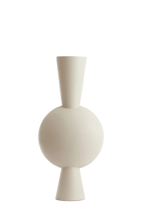 Vase deco 37,5x22x81 cm KAVANDU cream