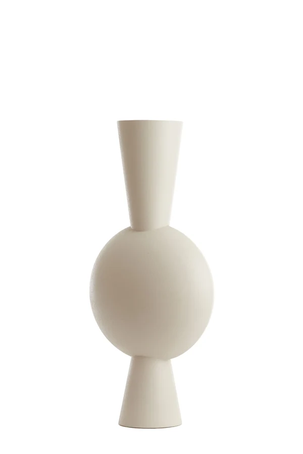 Vase deco 37,5x22x81 cm KAVANDU cream