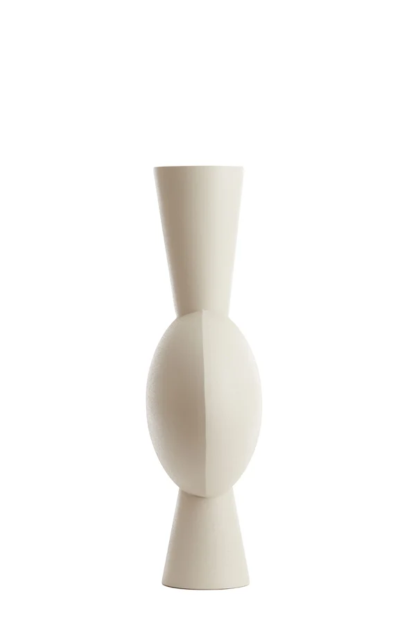 Vase deco 37,5x22x81 cm KAVANDU cream