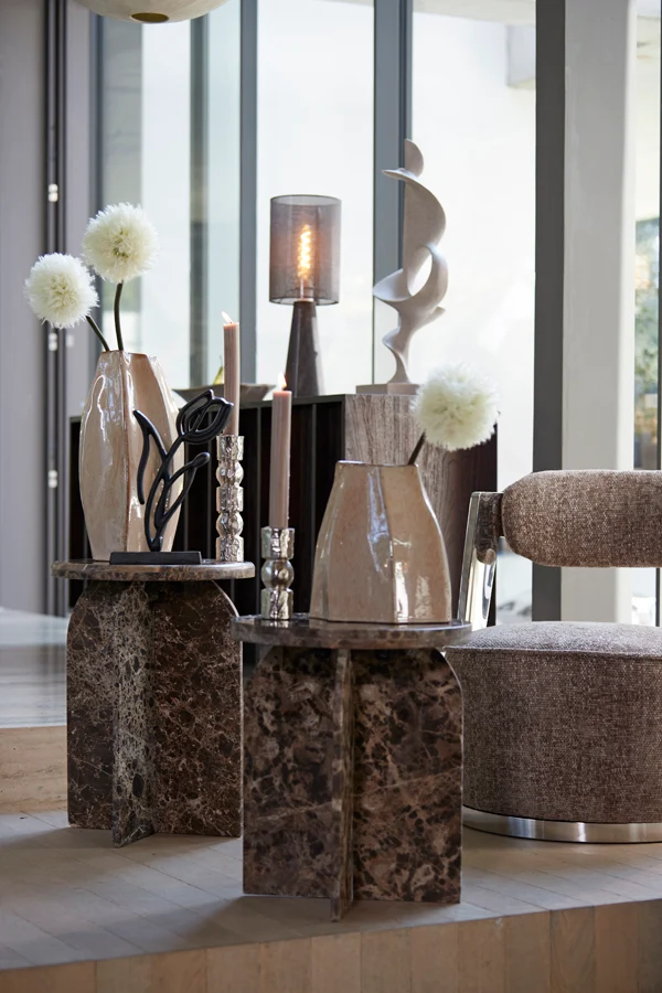 Vase deco 25,5x21,5x42,5 cm CHIADO shiny beige