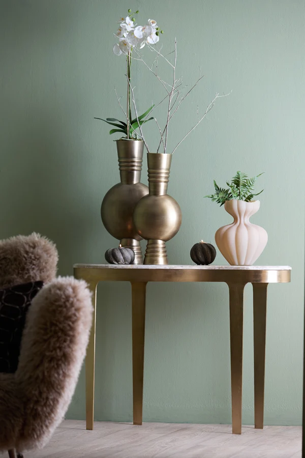 Vase deco 18x54,5 cm KAVANSI antique bronze