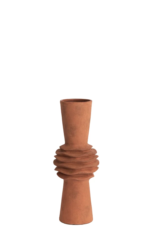 Vase deco 18x47,5 cm OLIVORA ceramics terra